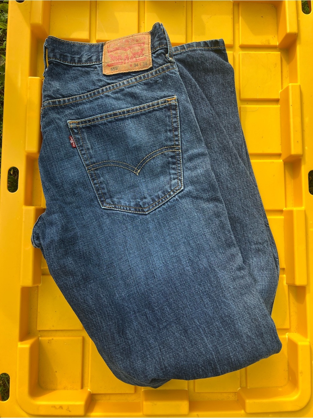 Levi's Men's Straight Blue Denim Jeans
